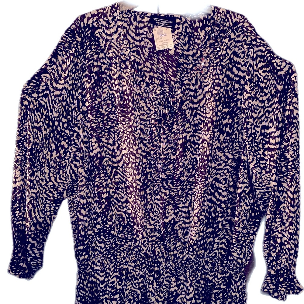 Semi Sheer New York City Design Co. blouse 4X new with tags